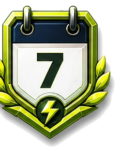 Calendar achievement badge